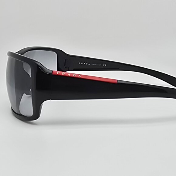 Prada Linea Rossa SPS 08G 1AB3M1 Black Frame Light Blue Gradient Lens Sunglasses - Picture 3 of 15